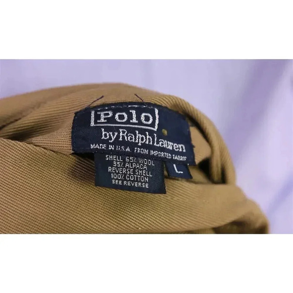 Polo Ralph Lauren Vintage Reversible Wool-Alpaca-Cotton Barn Coat Jacket~ L - Picture 11 of 11
